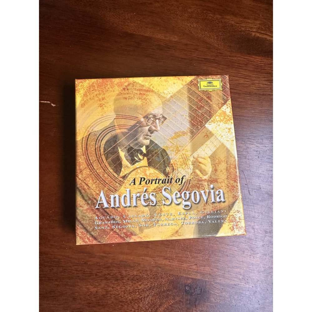 A Portrait of Andres Segovia 4 CD Box Set Deutsche Grammophon Classical Guitar